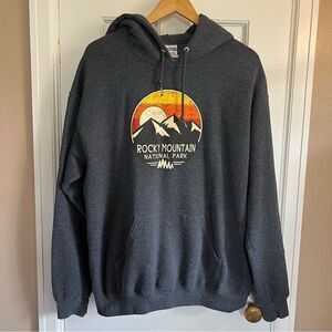 Jerzees Dark Gray Rocky Mountain Hoodie